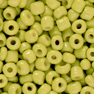 Rocailles 4mm origano green, 20 gram